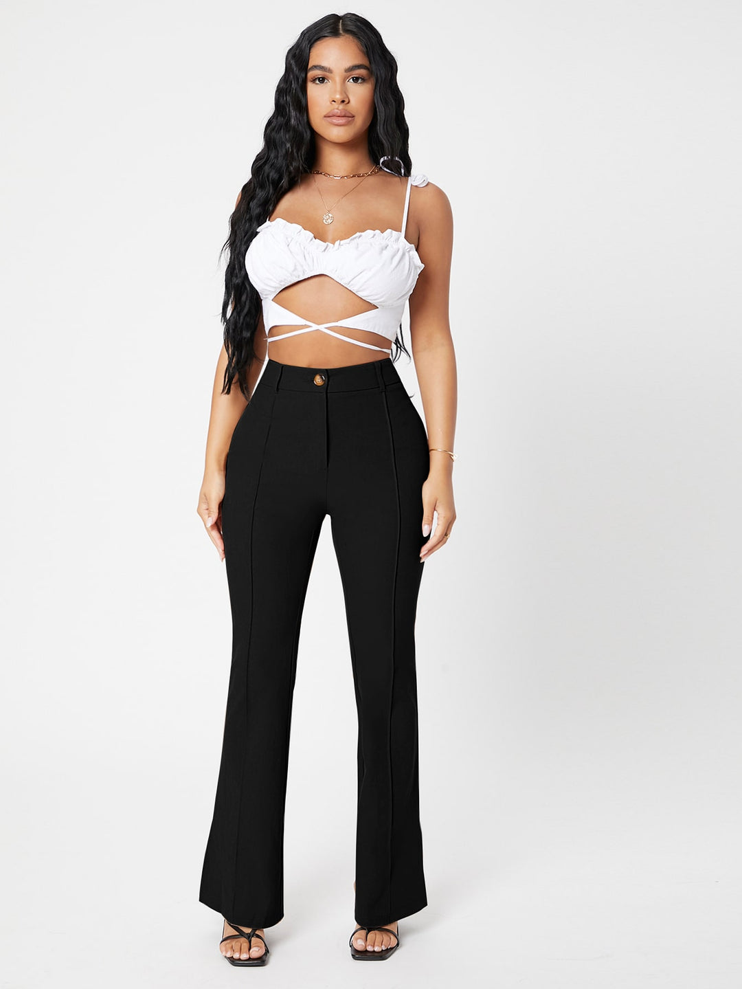 Pantalon SHEIN, negru