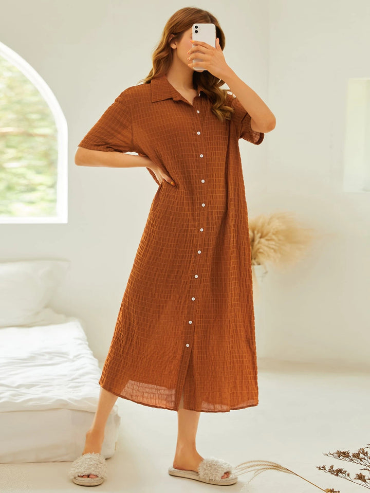 Rochie de noapte SHEIN, maro