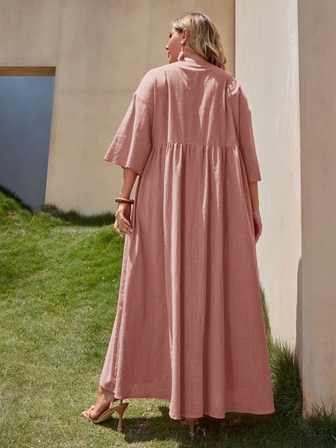 Rochie maxi SHEIN, roz