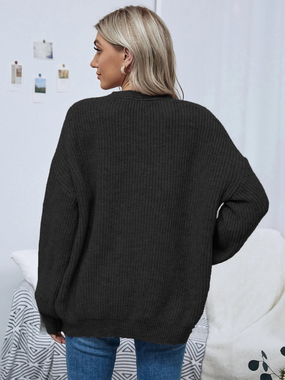 Cardigan SHEIN, negru
