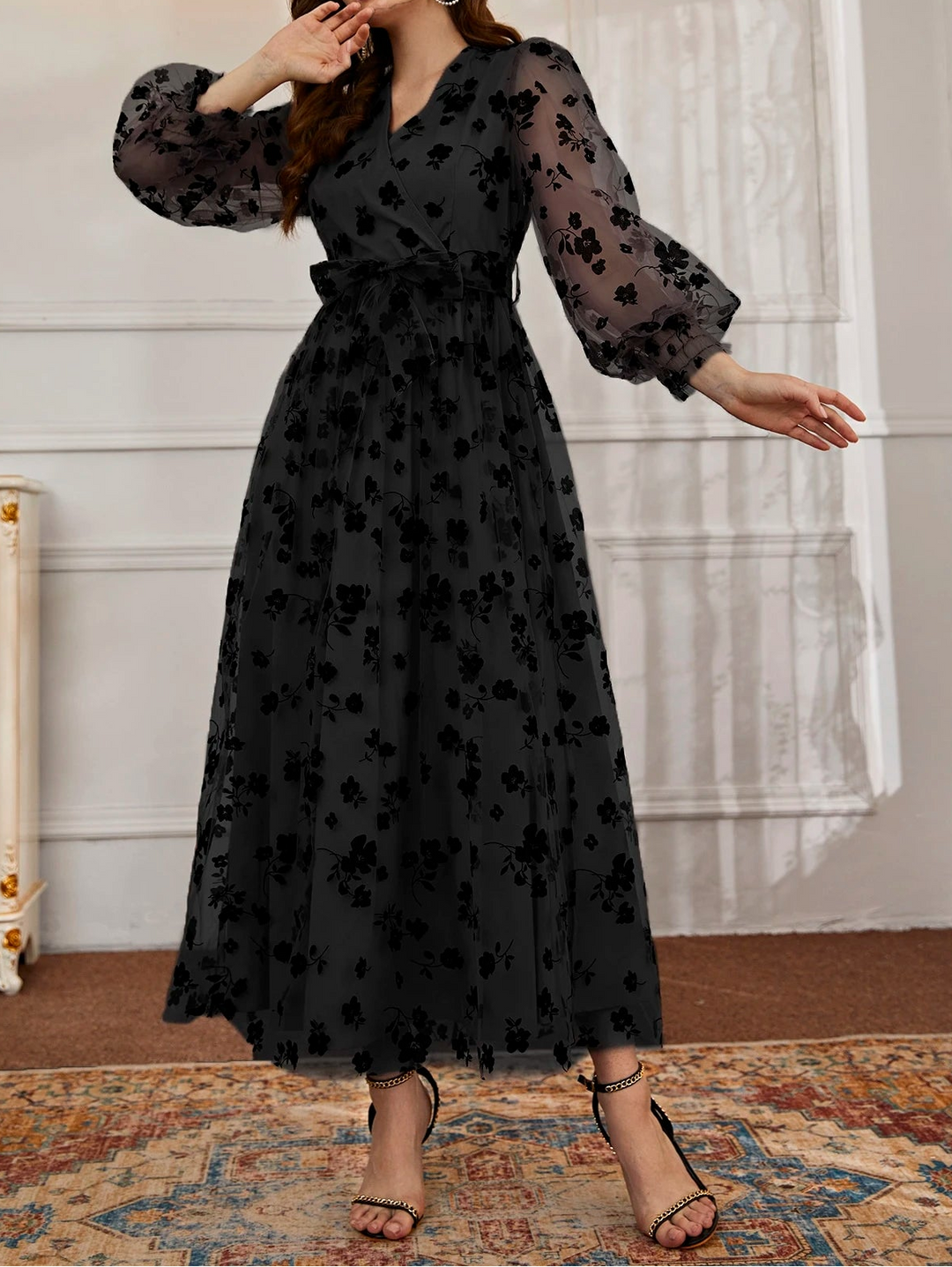 Rochie maxi SHEIN, negru