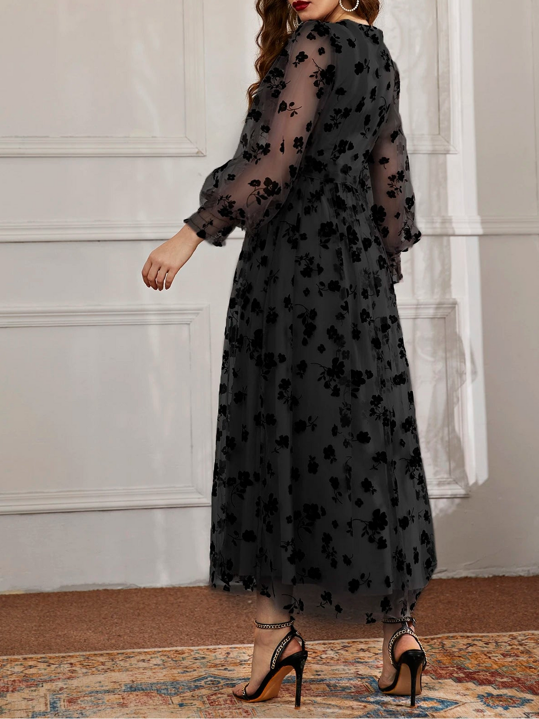 Rochie maxi SHEIN, negru