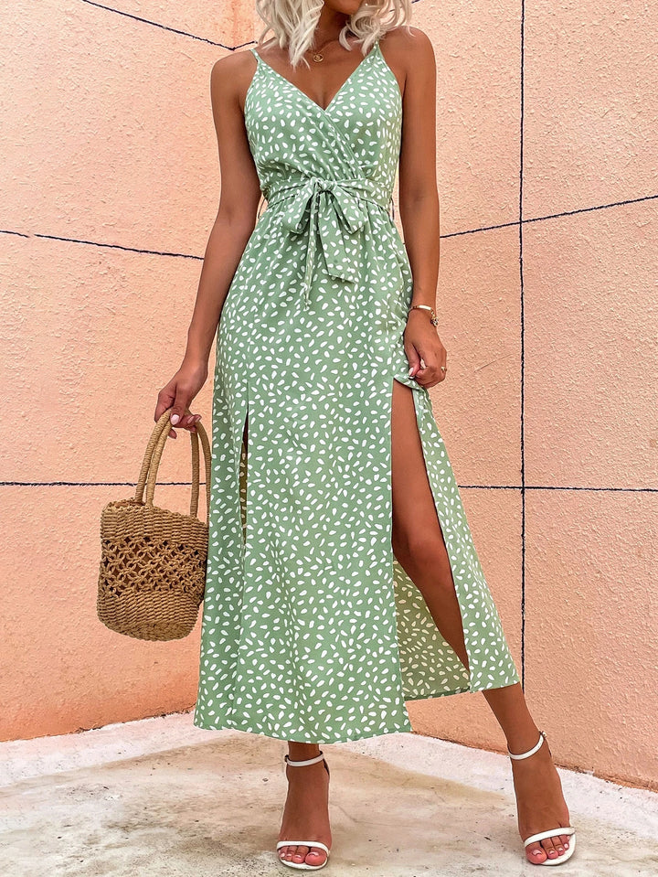 Rochie maxi SHEIN, verde