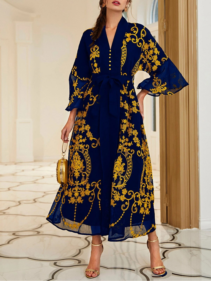 SHEIN maxi ruha, kék