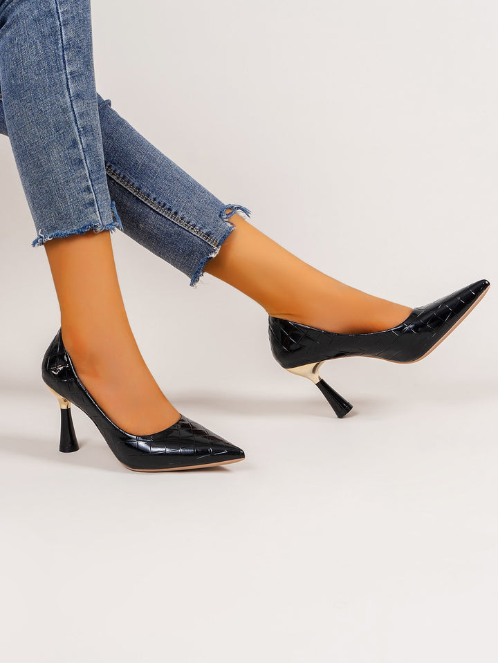 Pantofi cu toc SHEIN, negru