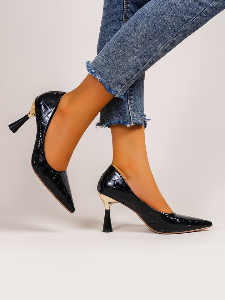 Pantofi cu toc SHEIN, negru