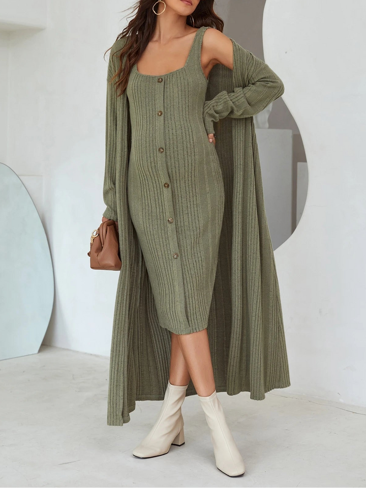 Rochie midi SHEIN, verde