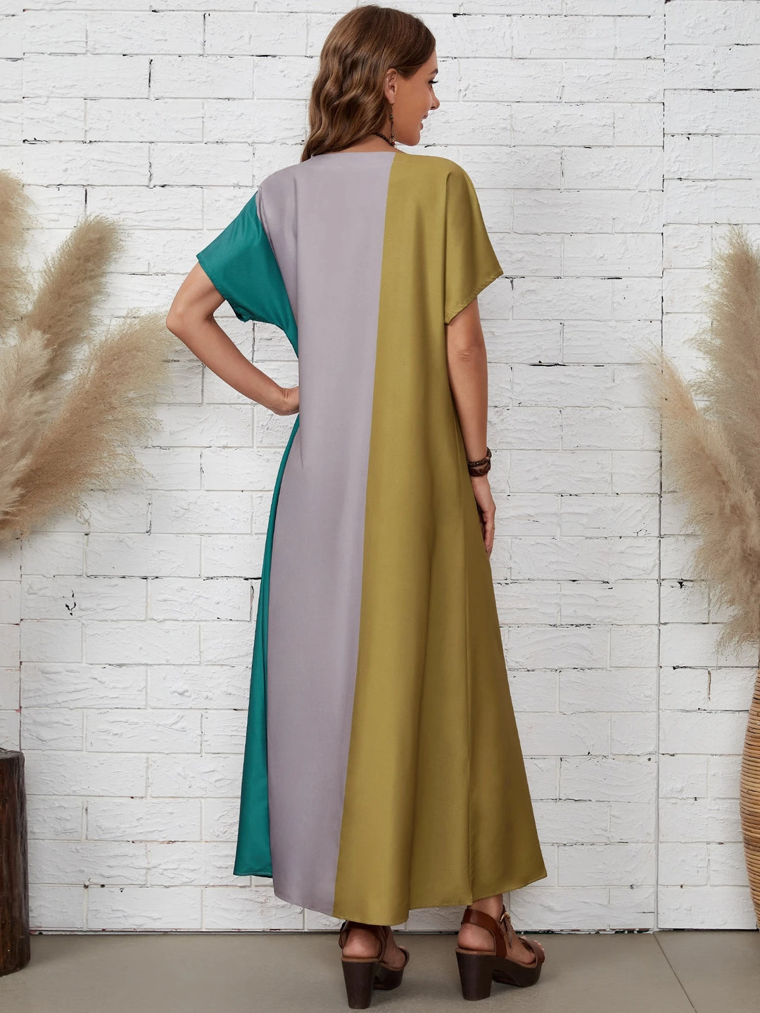Rochie maxi SHEIN, mix culori