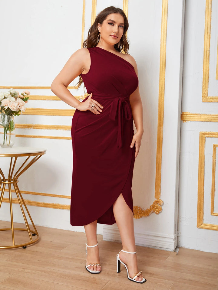 Rochie midi SHEIN, vișiniu