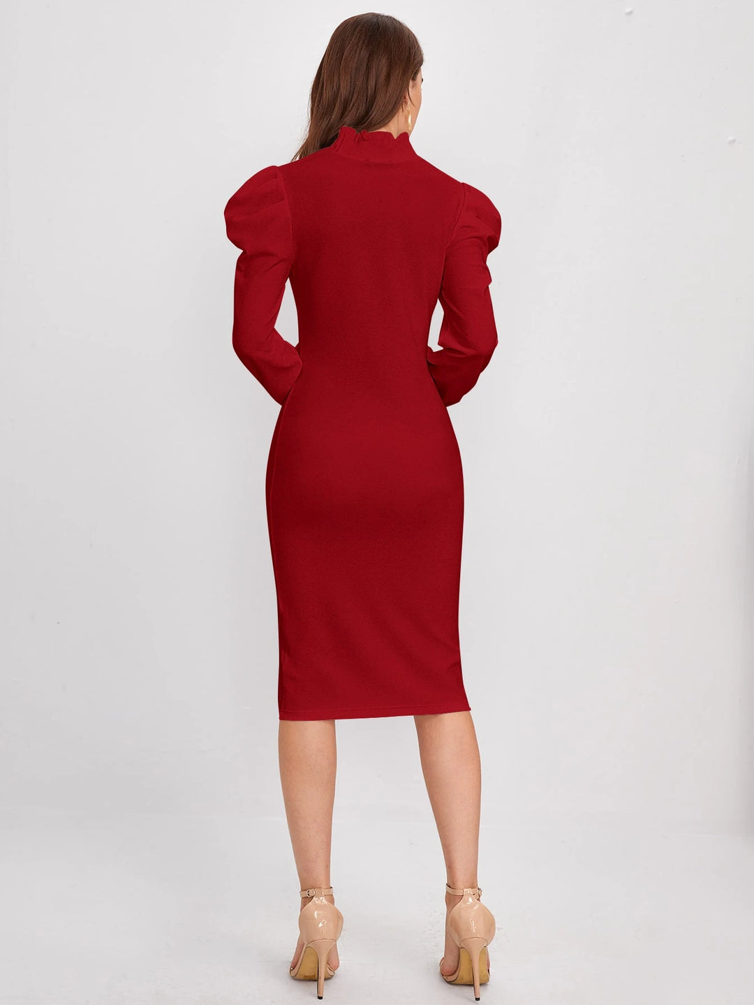 Rochie midi SHEIN, roșu