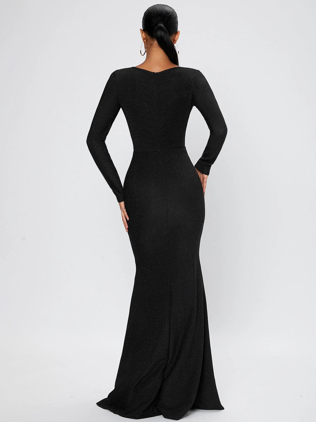 SHEIN maxi ruha, fekete