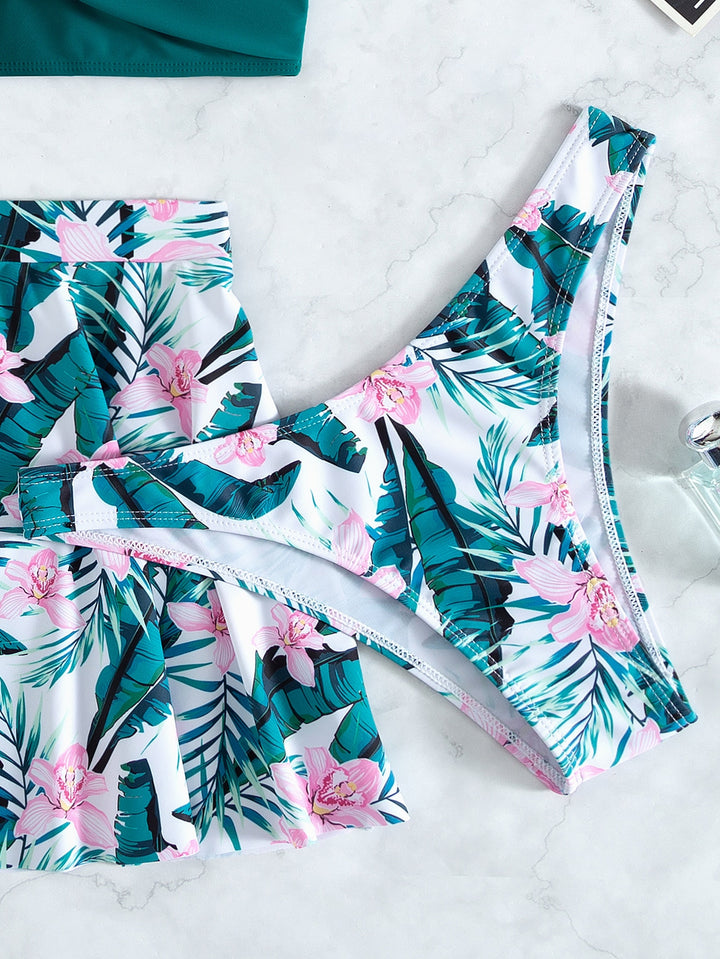Set costum de baie SHEIN, mix culori