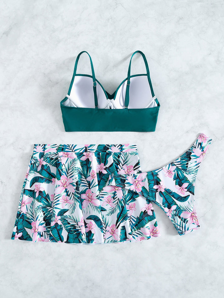 Set costum de baie SHEIN, mix culori