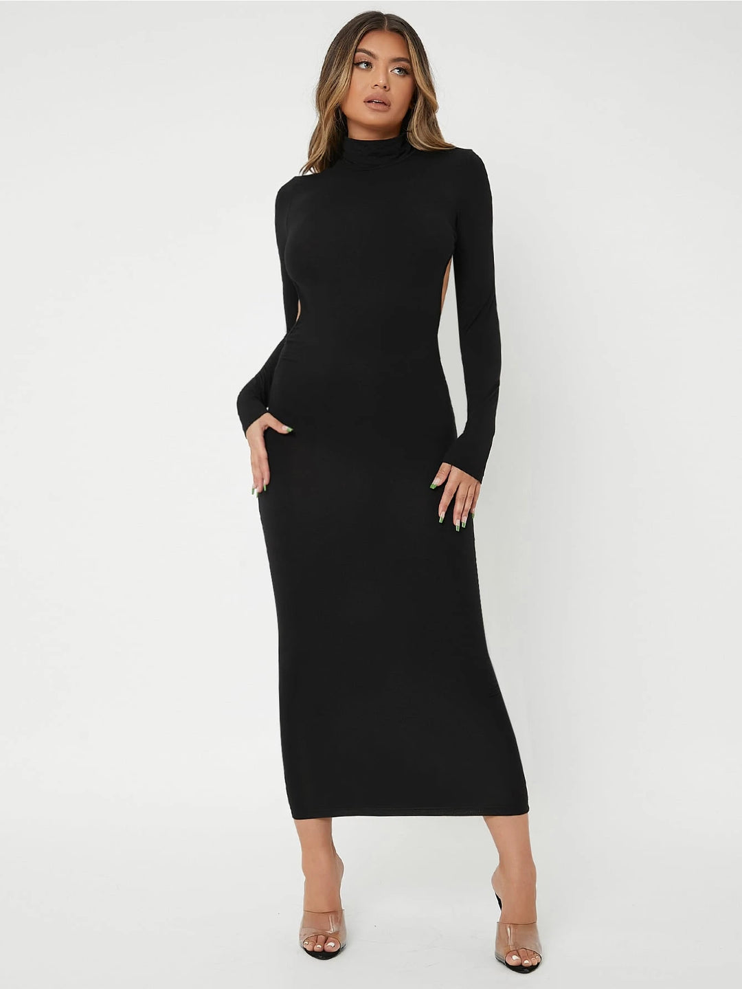 Rochie midi SHEIN, negru