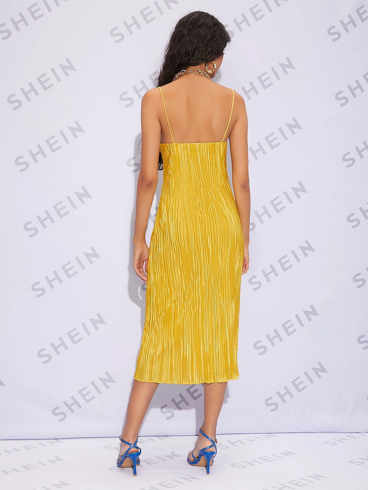 Rochie midi SHEIN, galben