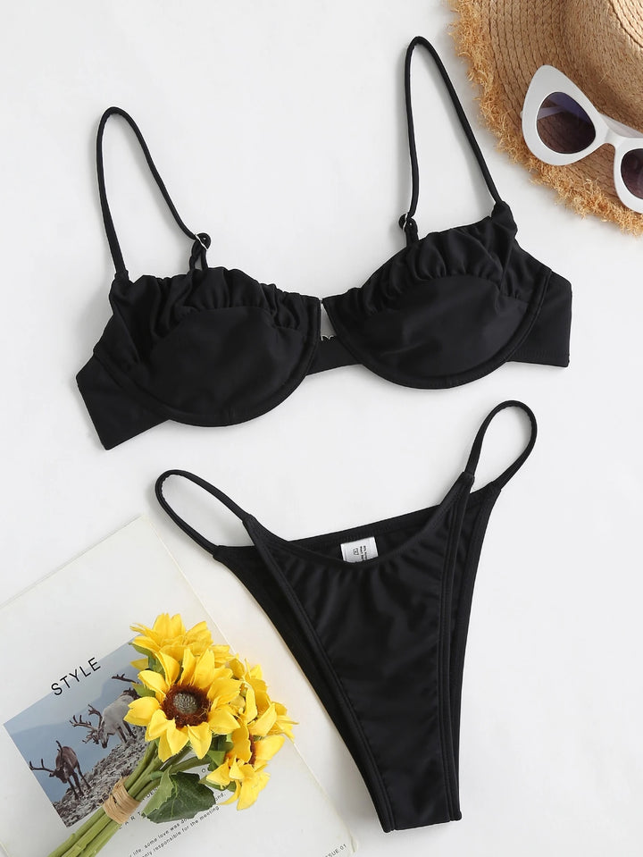Costum de baie SHEIN, negru