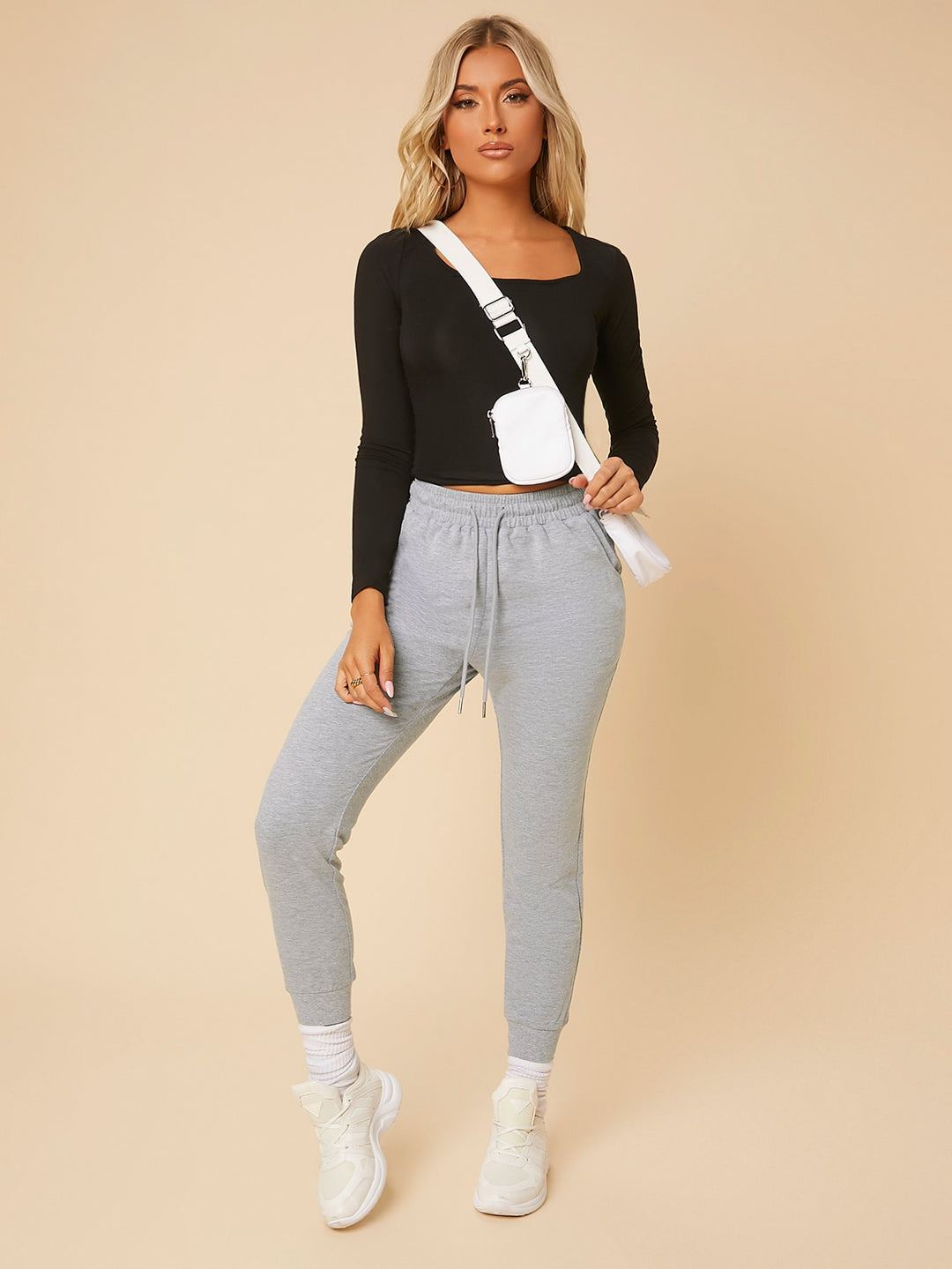 Pantaloni SHEIN, gri