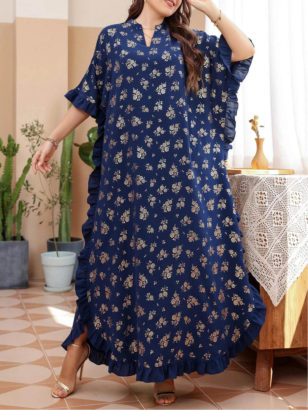 Rochie maxi SHEIN, albastru