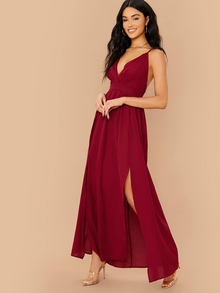 Rochie midi SHEIN, vișiniu