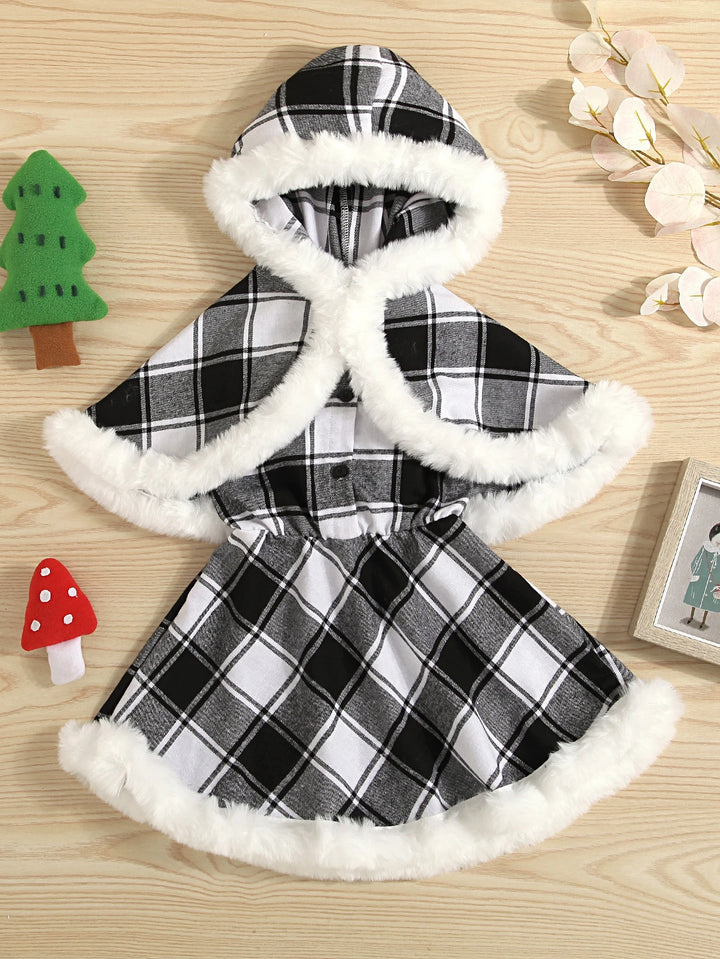 Set rochie și poncho SHEIN, mix culori