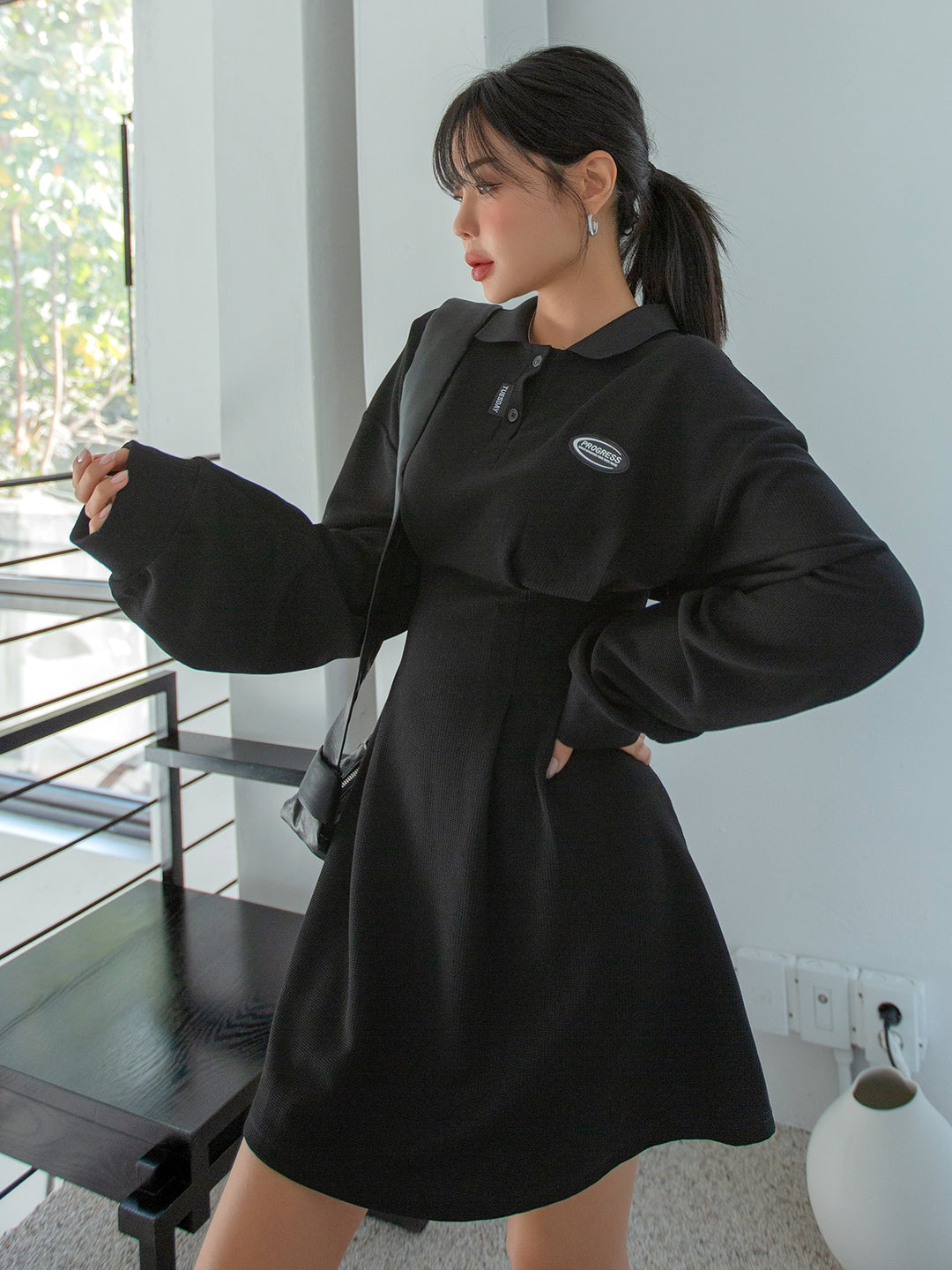 Rochie scurtă SHEIN, negru