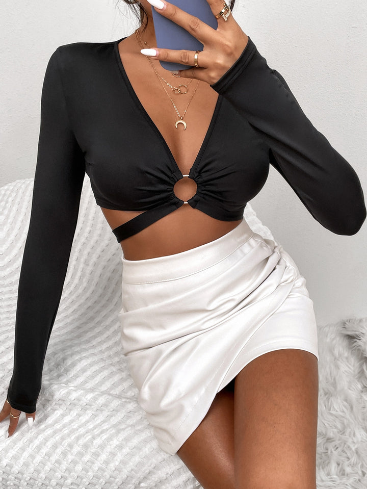 Top SHEIN, negru