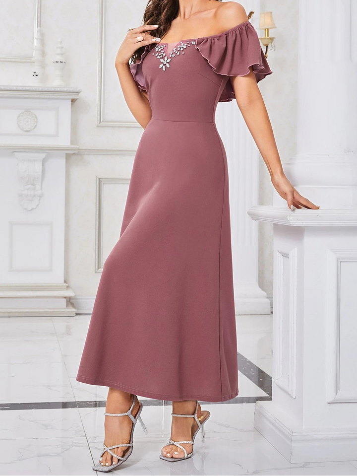 SHEIN maxi ruha, rózsaszín