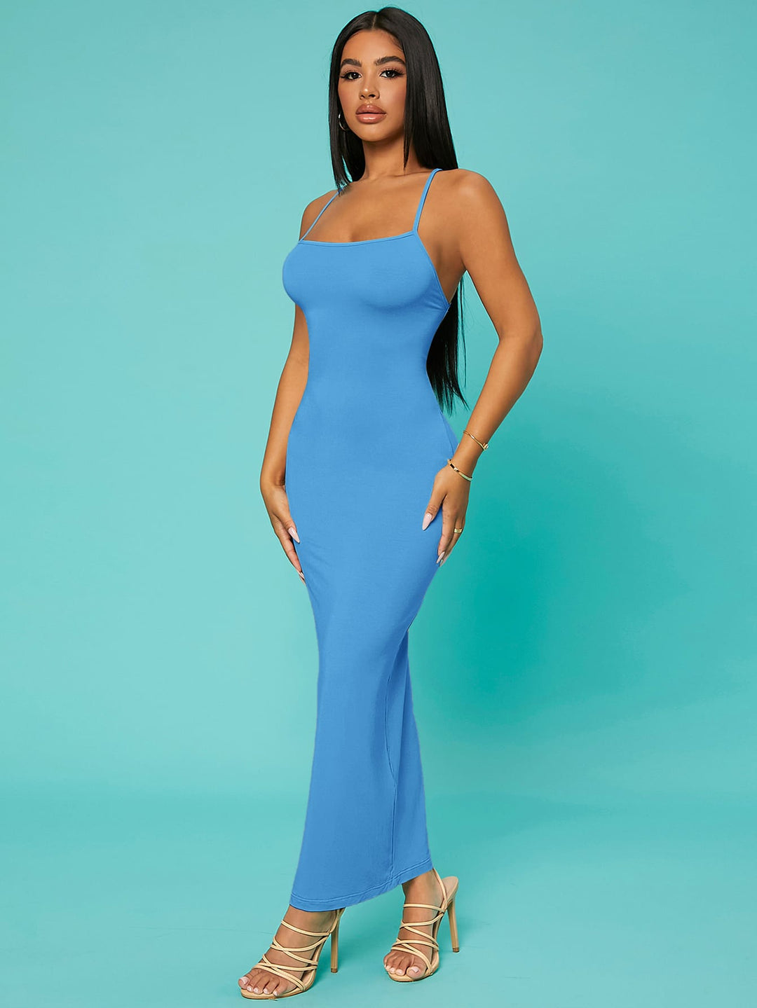 Rochie maxi SHEIN, albastru