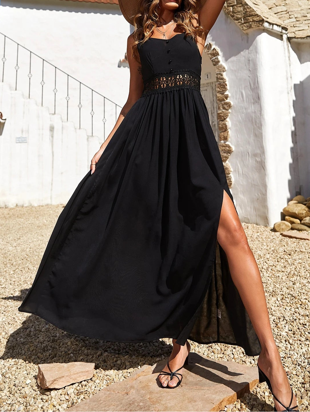 Rochie maxi SHEIN, negru