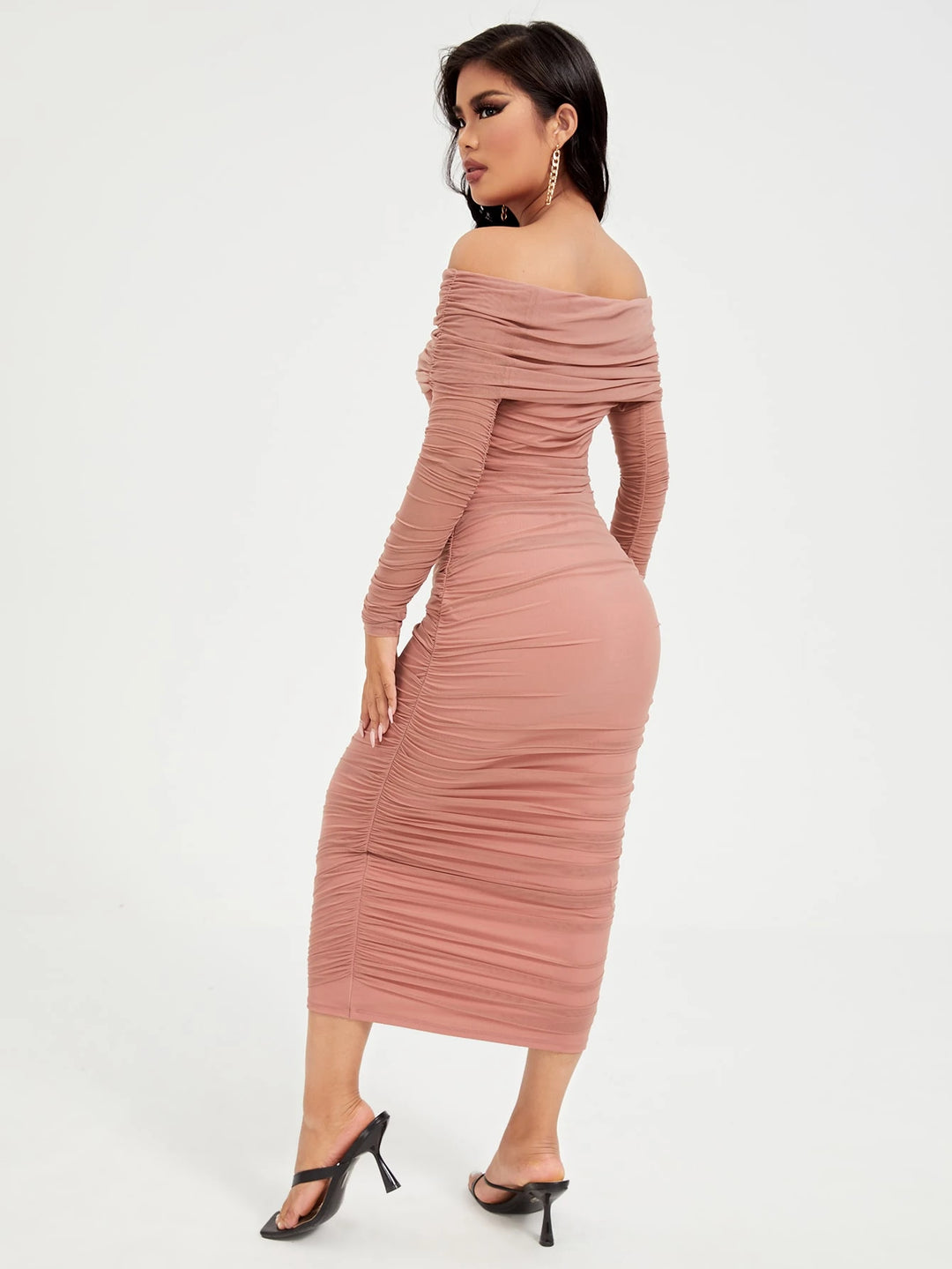Rochie maxi SHEIN, roz