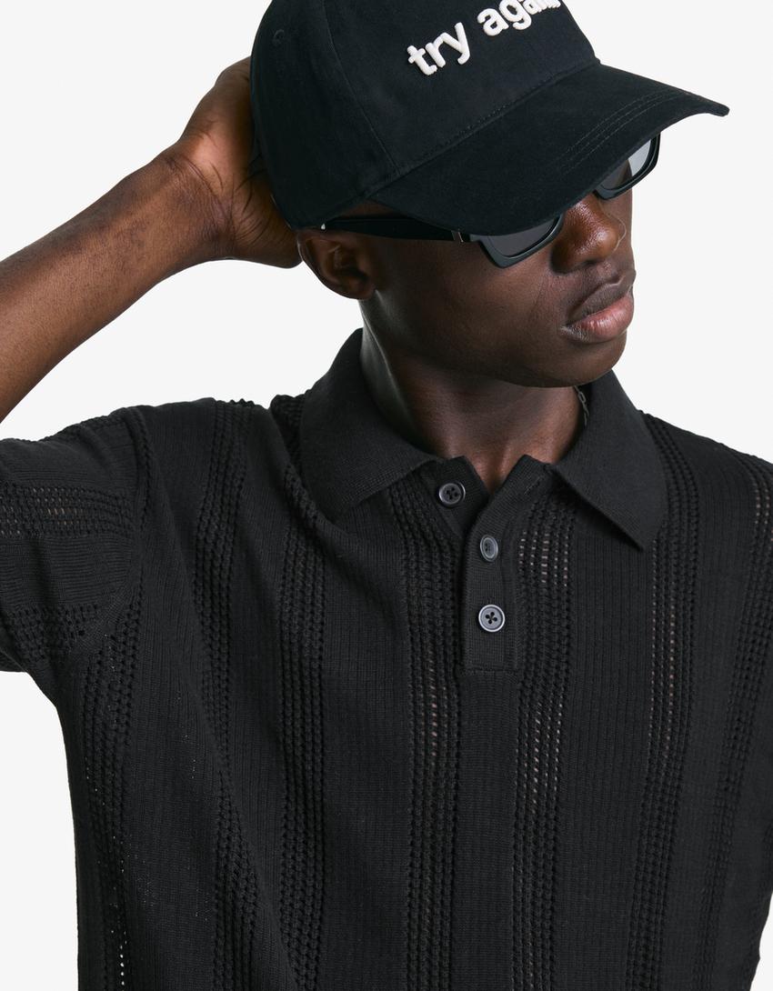 Tricou BERSHKA, negru