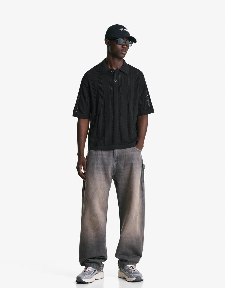 Tricou BERSHKA, negru