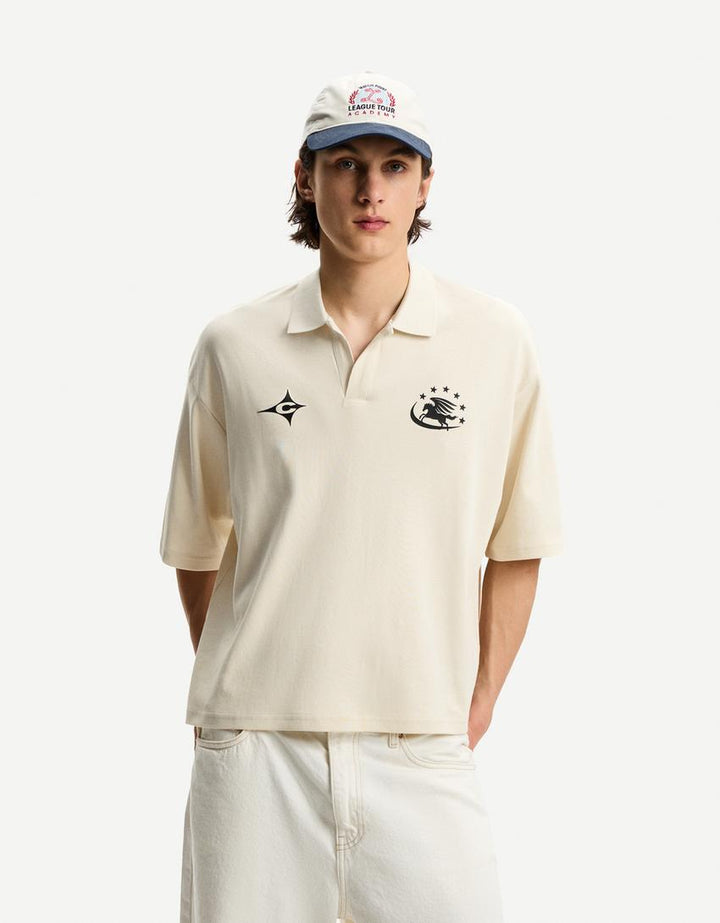 Tricou BERSHKA, crem