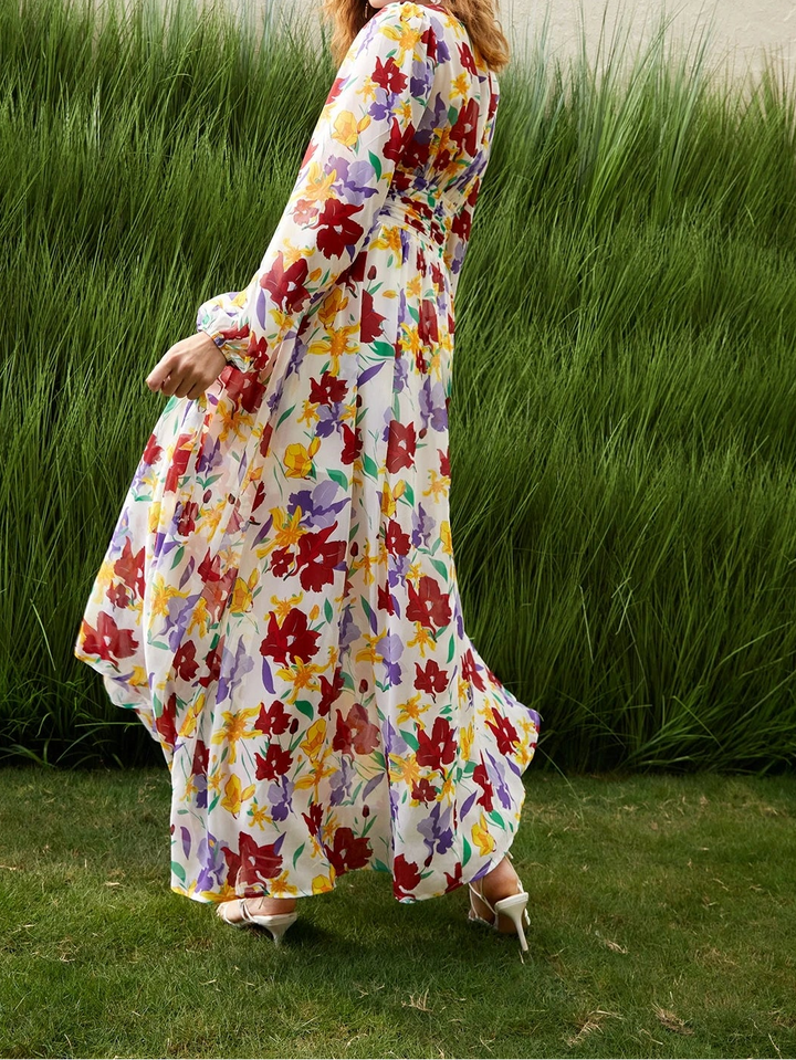 Rochie maxi Shein, mix culori