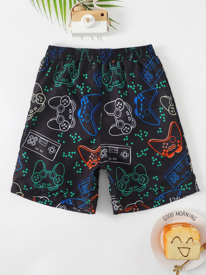 Short de baie SHEIN, negru
