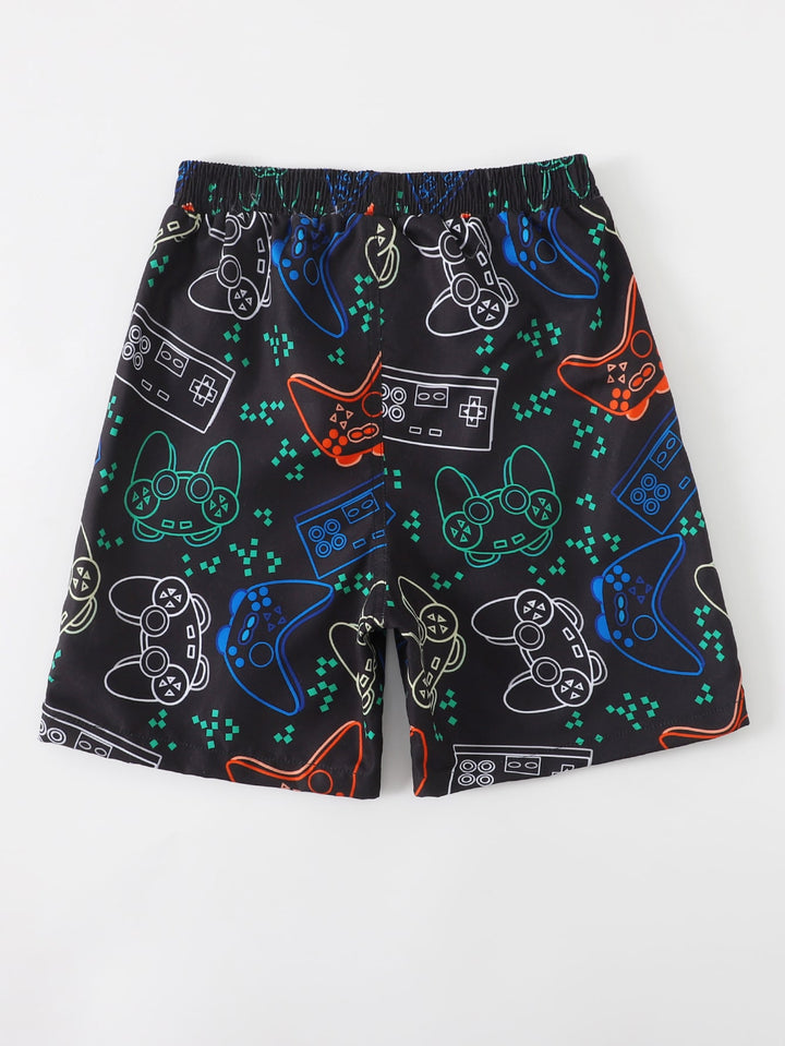 Short de baie SHEIN, negru
