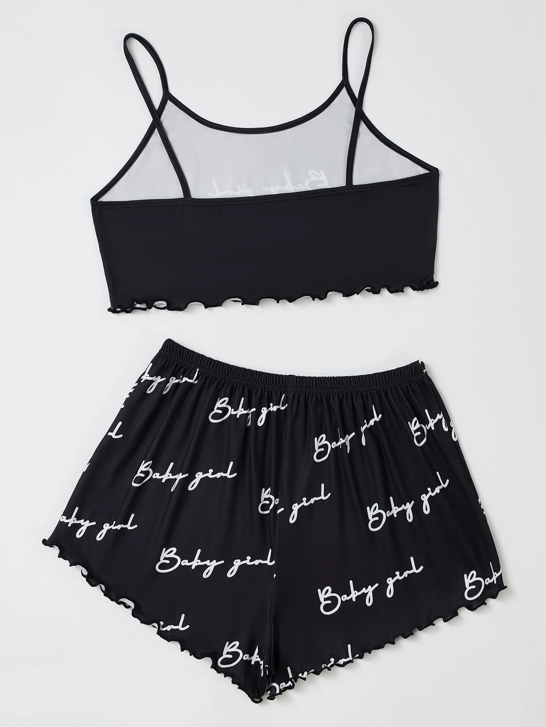 Shein pizsama szett, fekete