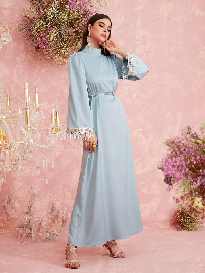 Set caftan și jalabiya SHEIN, albastru