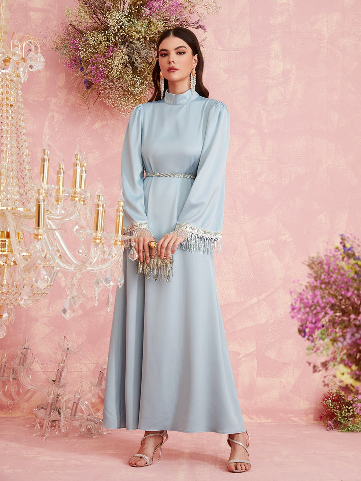 Set caftan și jalabiya SHEIN, albastru