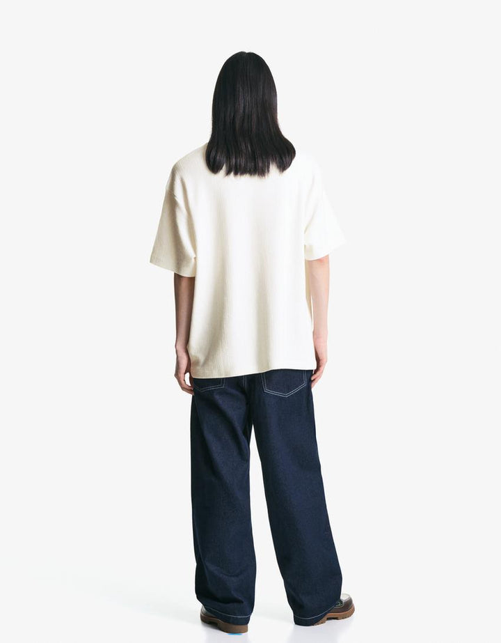 Tricou BERSHKA, alb