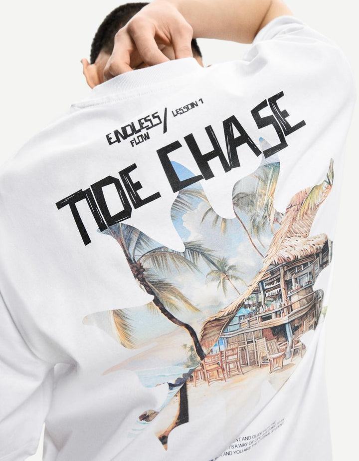 Tricou BERSHKA, alb