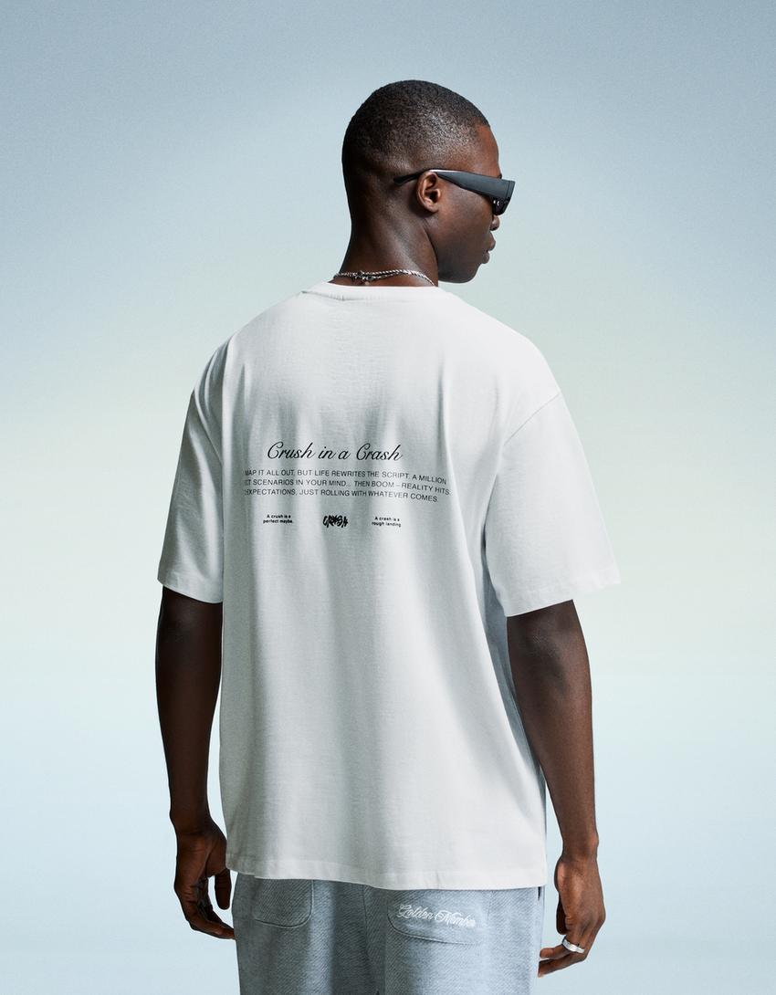 Tricou BERSHKA, alb