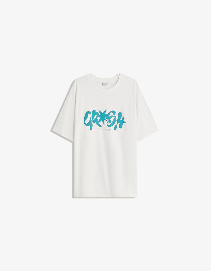 Tricou BERSHKA, alb