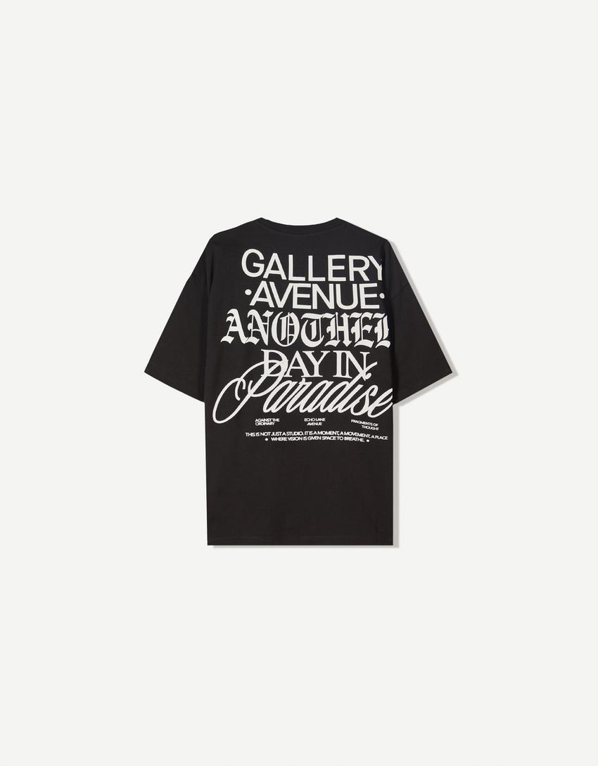 Tricou BERSHKA, negru