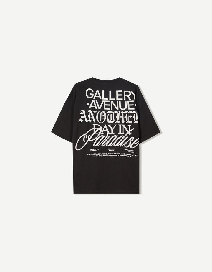 Tricou BERSHKA, negru