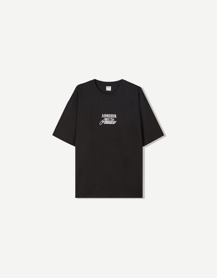 Tricou BERSHKA, negru