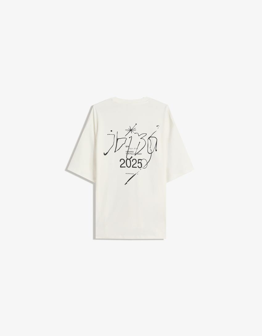 Póló BERSHKA, fehér