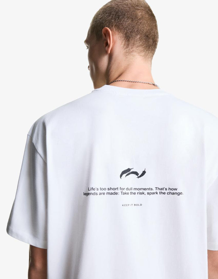 Póló BERSHKA, fehér