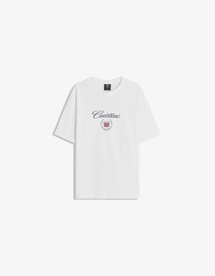 Tricou BERSHKA, alb