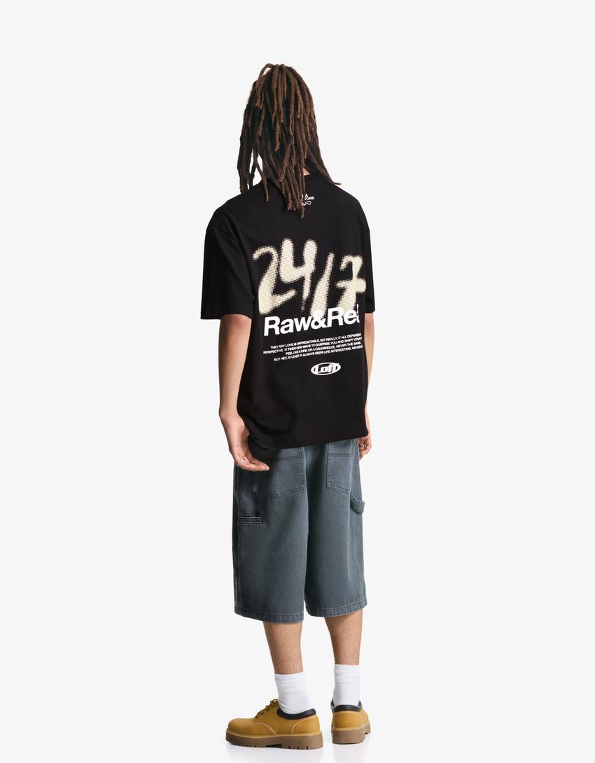 Tricou BERSHKA, negru